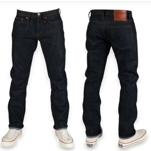 The‎ Unbranded Brand UB401 Tight Fit 14.5oz Indigo Selvedge Raw Denim Jeans 30*